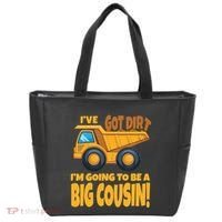 Big Cousin Construction Dump Truck Baby Announcement Tote Bag thumb 0