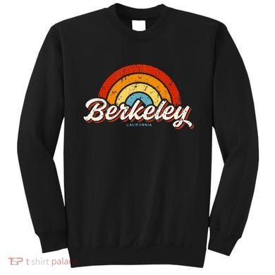 Berkeley California Ca Vintage Rainbow Retro 70s Sweatshirt