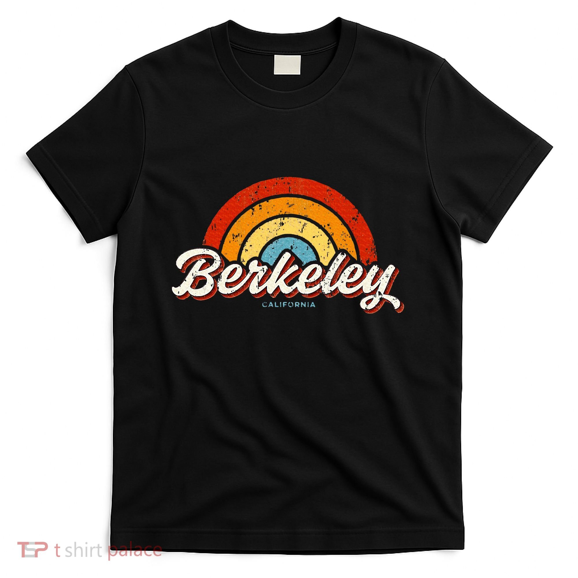 Berkeley California Ca Vintage Rainbow Retro 70s T-Shirt