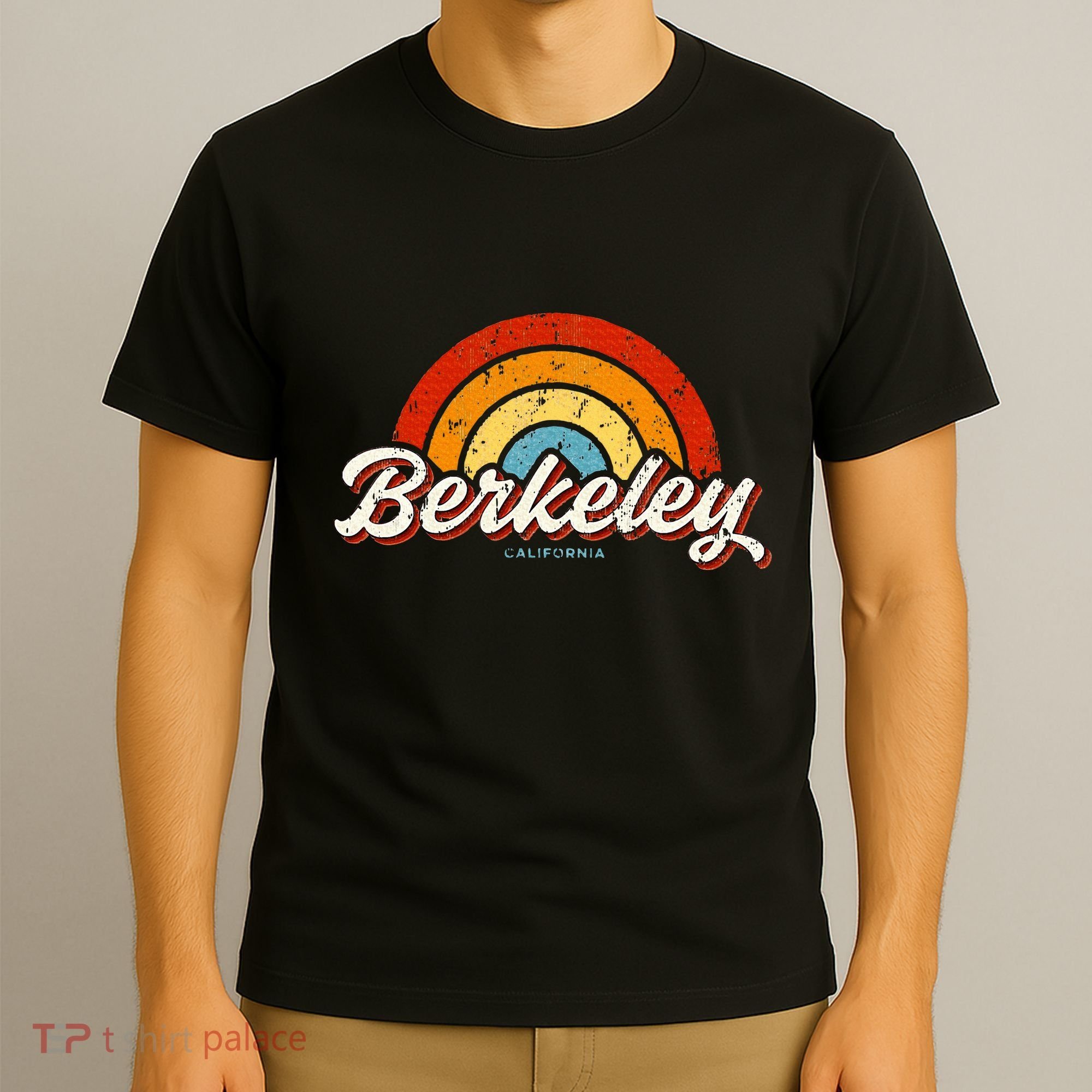 Berkeley California Ca Vintage Rainbow Retro 70s T-Shirt