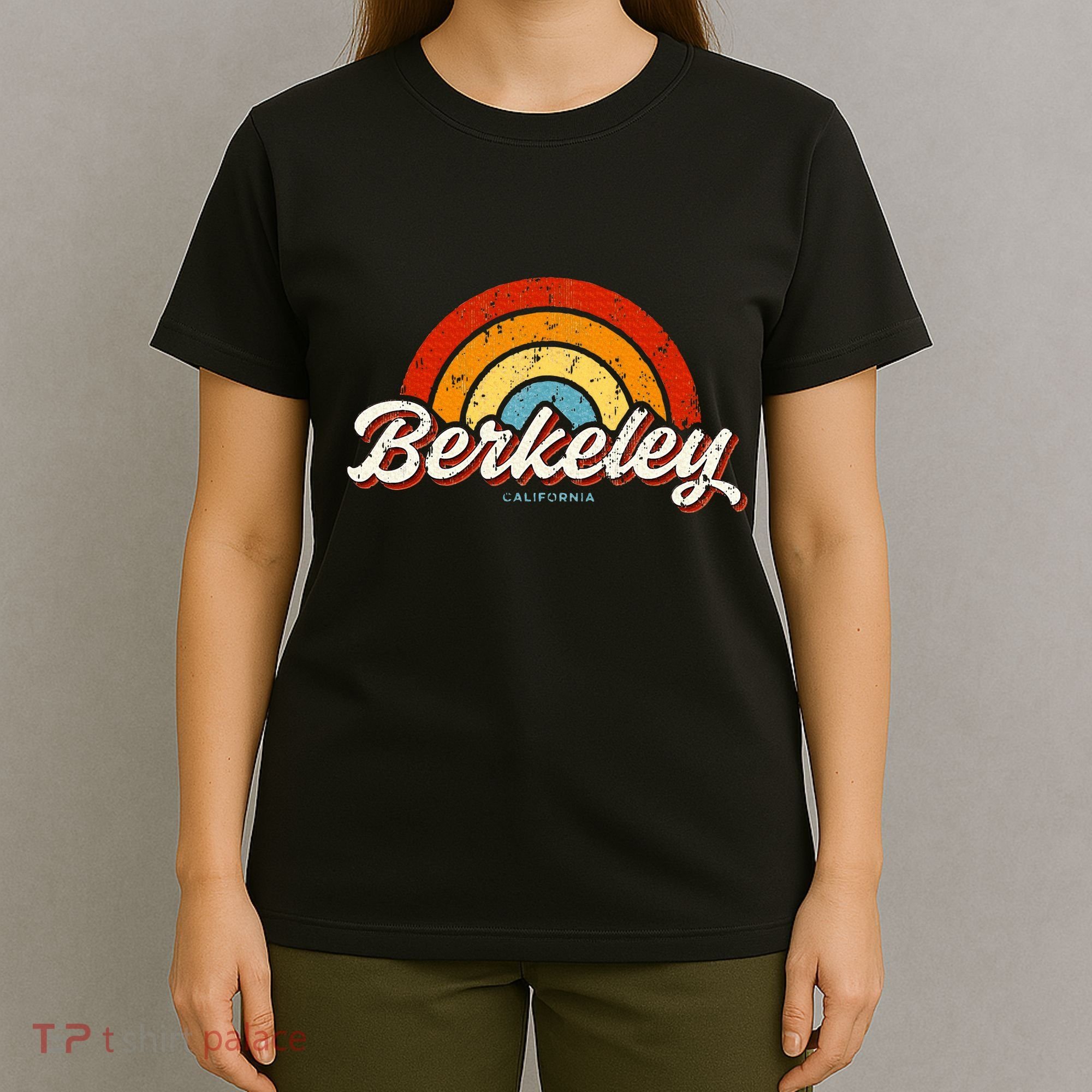 Berkeley California Ca Vintage Rainbow Retro 70s T-Shirt