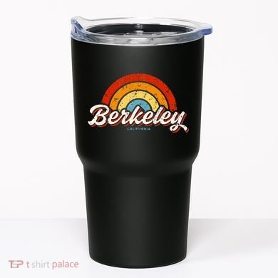 Berkeley California Ca Vintage Rainbow Retro 70s Tumbler