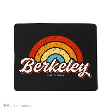 Berkeley California Ca Vintage Rainbow Retro 70s Mousepad
