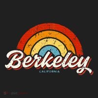 Berkeley California Ca Vintage Rainbow Retro 70s Hat thumb 2