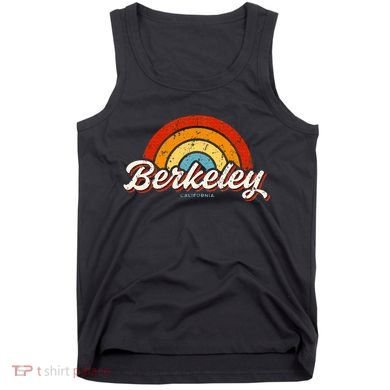Berkeley California Ca Vintage Rainbow Retro 70s Tank Top
