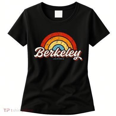 Berkeley California Ca Vintage Rainbow Retro 70s Women's T-Shirt