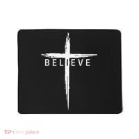 Believe Christian Cross Jesus Christ Christians Men Women Mousepad thumb 0