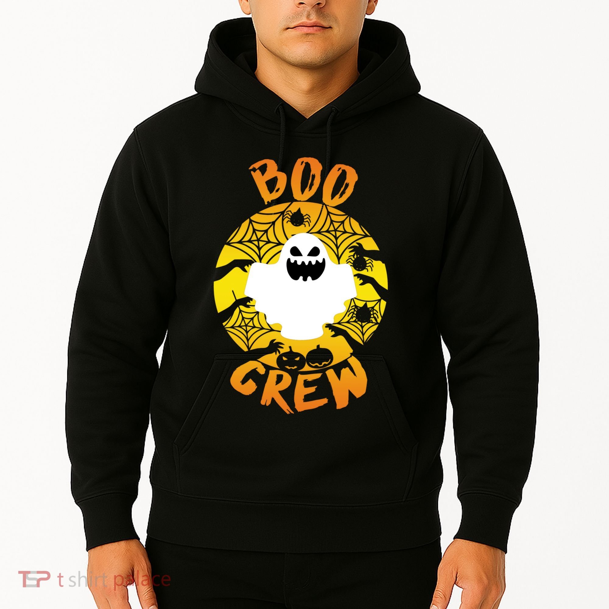 Boo Crew Cute Halloween Ghost Hoodie