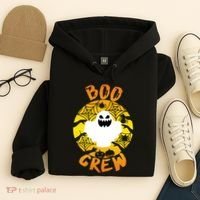 Boo Crew Cute Halloween Ghost Hoodie thumb 4