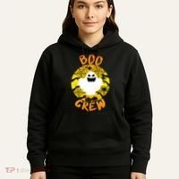 Boo Crew Cute Halloween Ghost Hoodie thumb 5