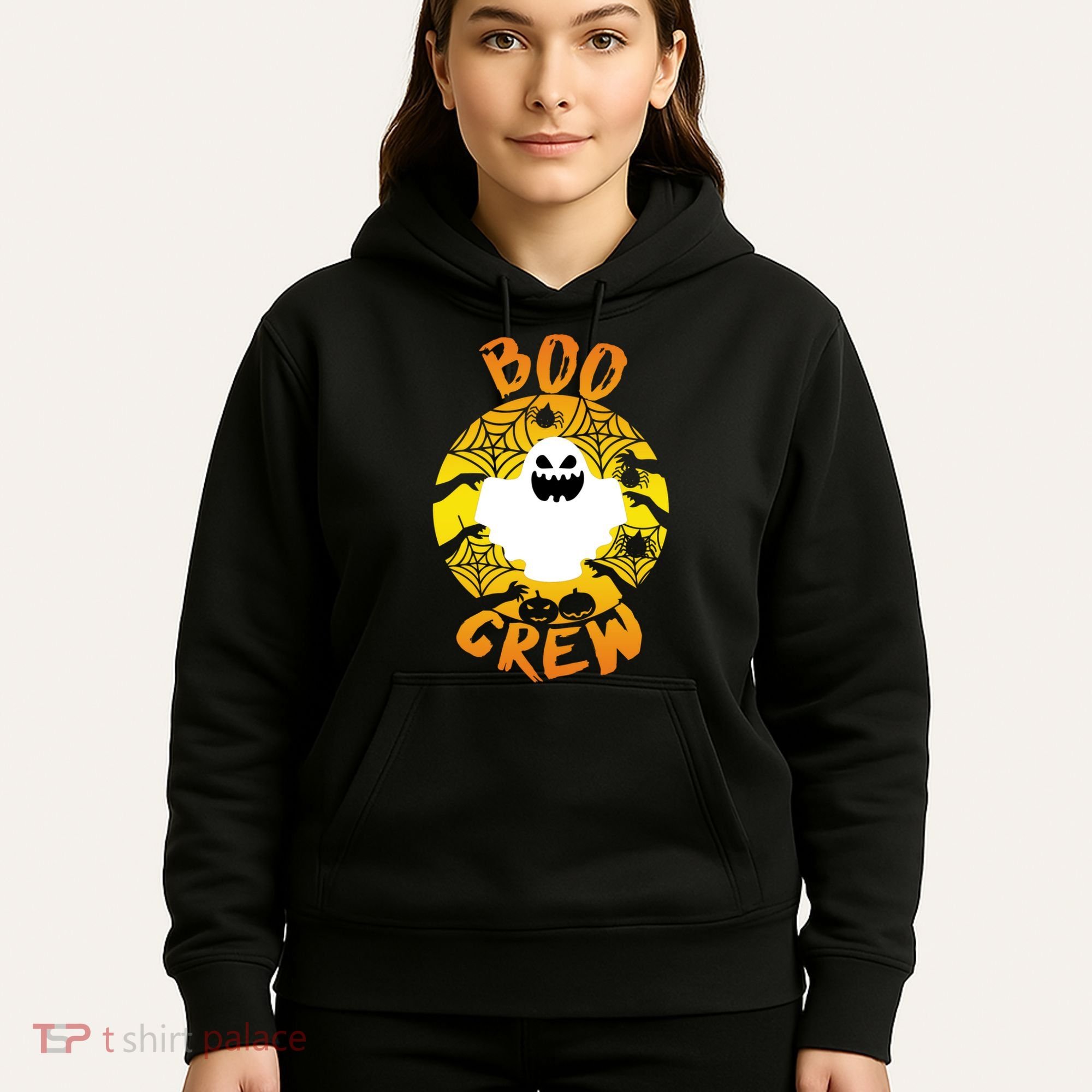 Boo Crew Cute Halloween Ghost Hoodie