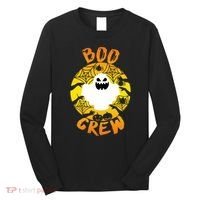 Boo Crew Cute Halloween Ghost Long Sleeve Shirt thumb 0