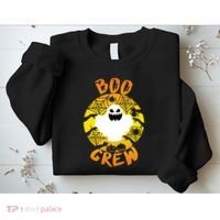 Boo Crew Cute Halloween Ghost Sweatshirt thumb 2