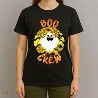 Boo Crew Cute Halloween Ghost T-Shirt thumb 4