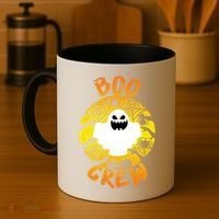 Boo Crew Cute Halloween Ghost Coffee Mug thumb 4