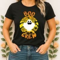 Boo Crew Cute Halloween Ghost Women's T-Shirt thumb 2