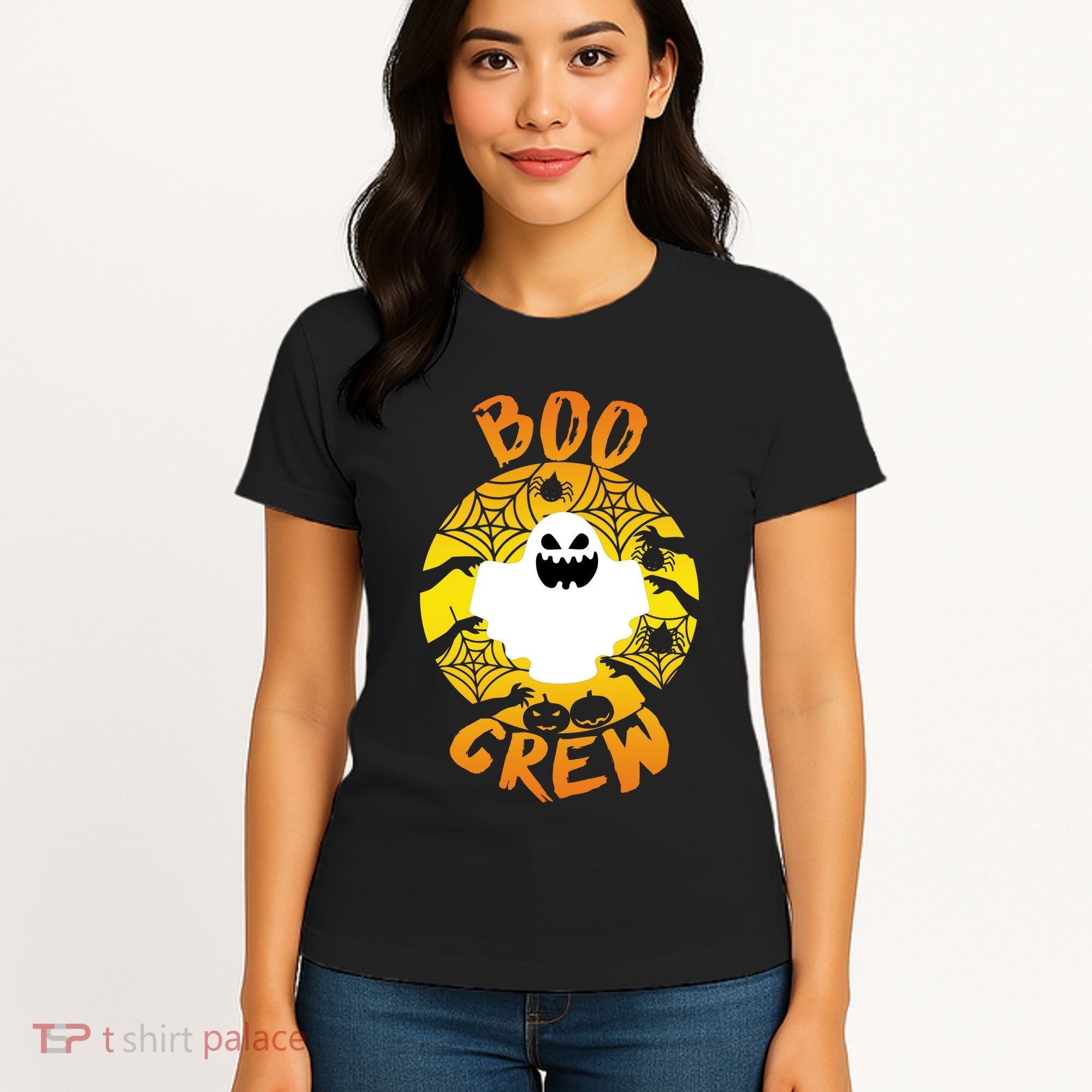 Boo Crew Cute Halloween Ghost Women's T-Shirt