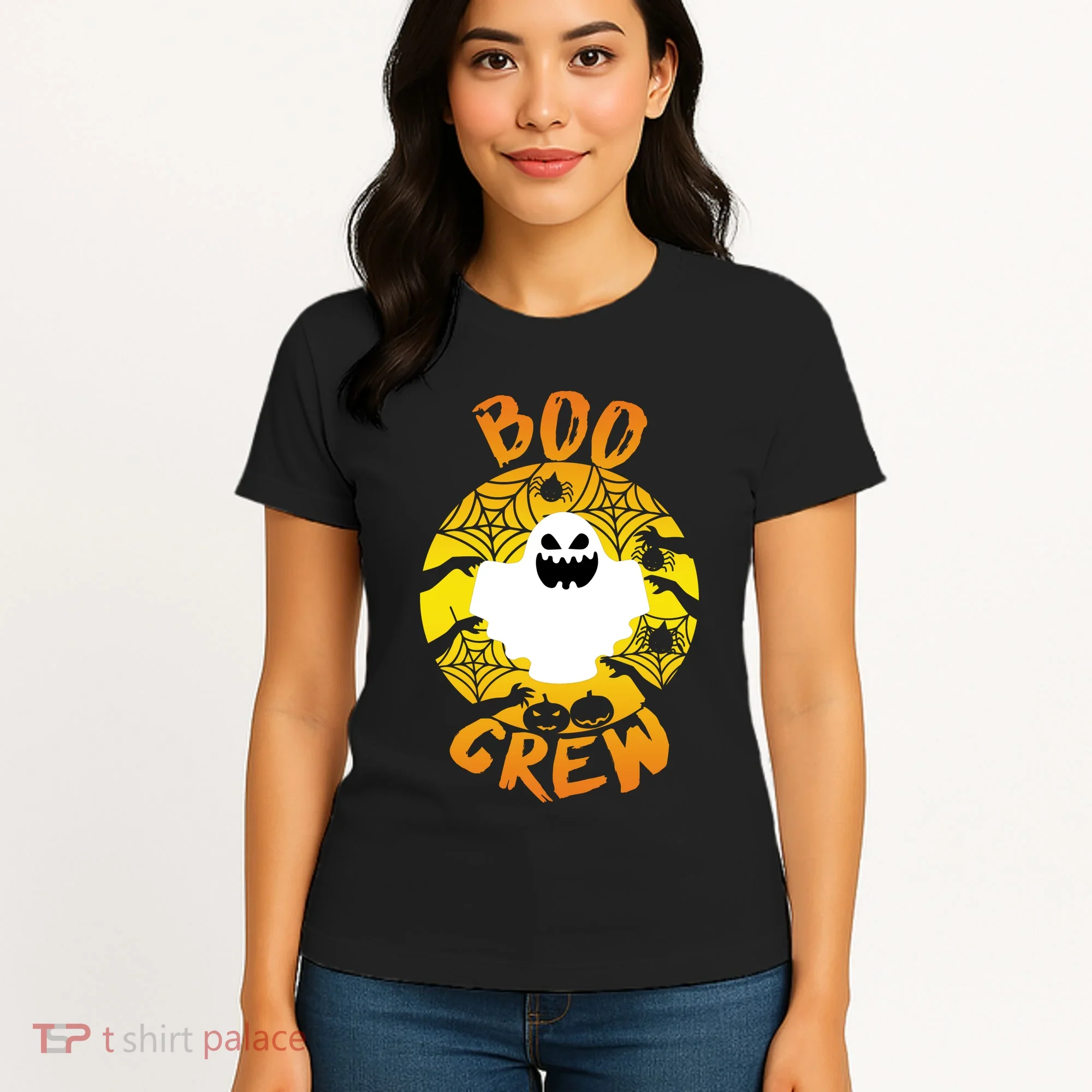Boo Crew Cute Halloween Ghost Women's T-Shirt