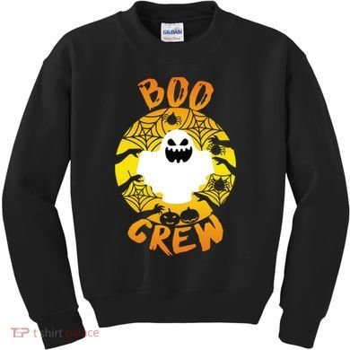 Boo Crew Cute Halloween Ghost Kids Sweatshirt
