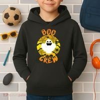 Boo Crew Cute Halloween Ghost Kids Hoodie thumb 2