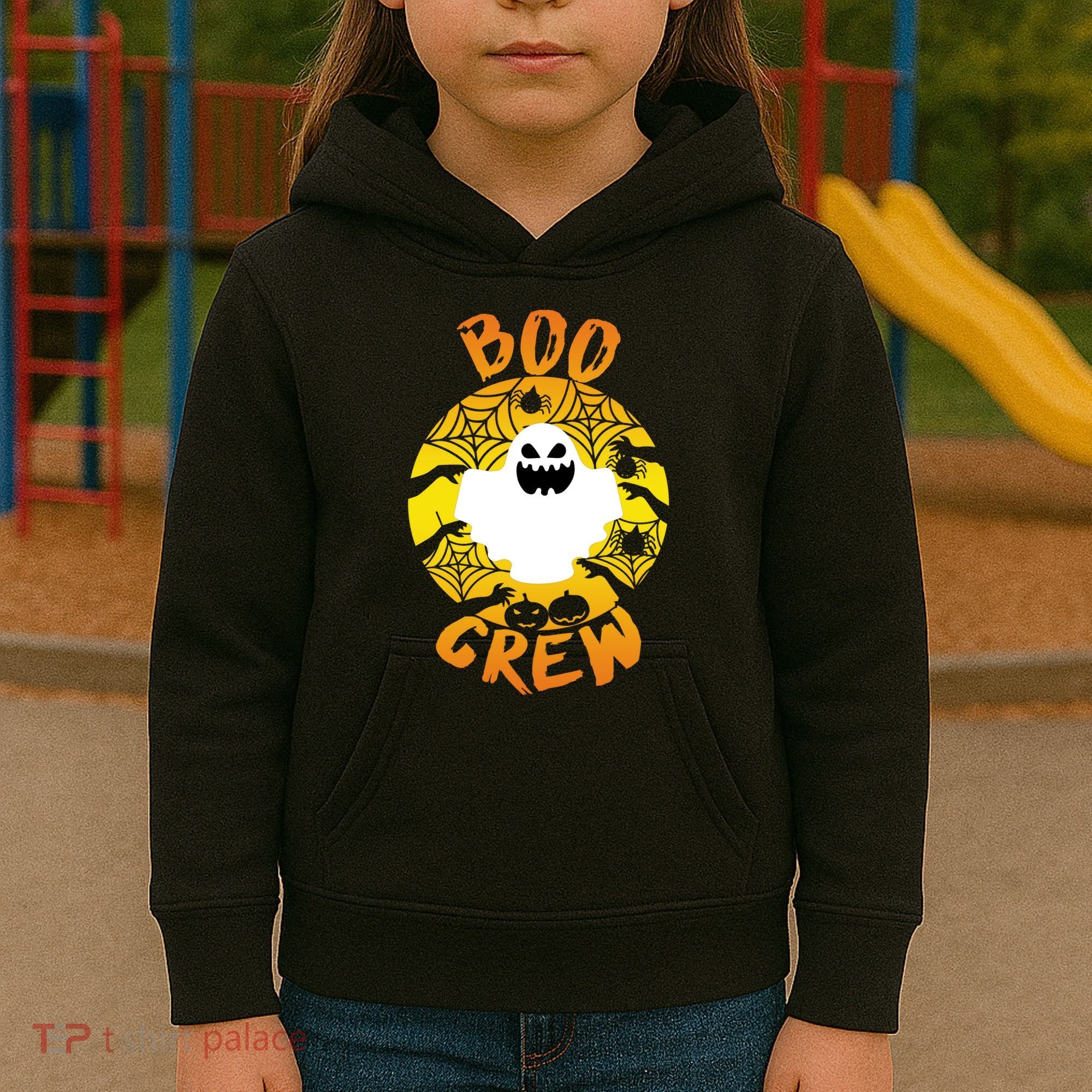 Boo Crew Cute Halloween Ghost Kids Hoodie