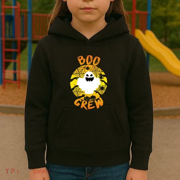 Boo Crew Cute Halloween Ghost Kids Hoodie