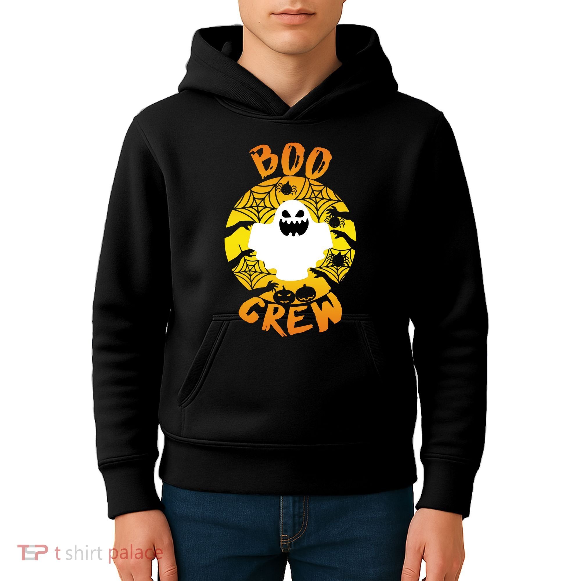 Boo Crew Cute Halloween Ghost Kids Hoodie