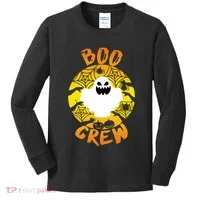 Boo Crew Cute Halloween Ghost Kids Long Sleeve Shirt thumb 0