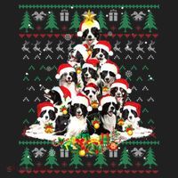 Border Collie Christmas Tree Ugly Sweater Dog Puppy Lover Gift Beanie thumb 2