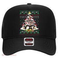Border Collie Christmas Tree Ugly Sweater Dog Puppy Lover Gift Hat thumb 0