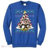Border Collie Christmas Tree Ugly Sweater Dog Puppy Lover Gift Sweatshirt thumb 0