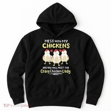 Backyard Crazy Chicken Lady Wo Farmer Hoodie