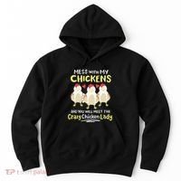 Backyard Crazy Chicken Lady Wo Farmer Hoodie thumb 0
