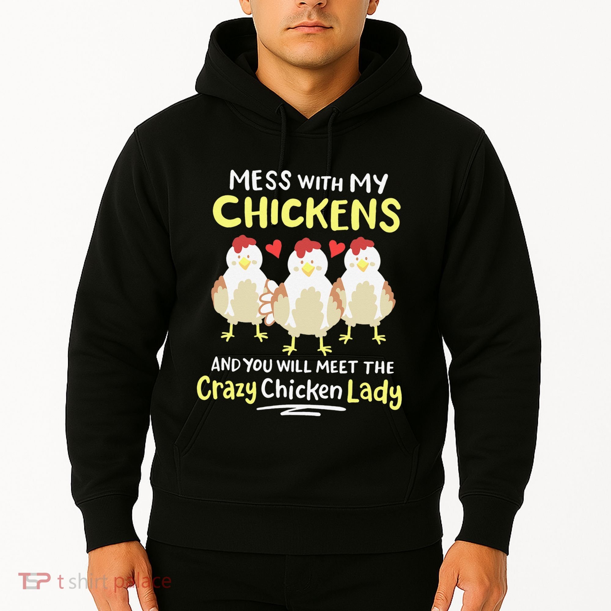 Backyard Crazy Chicken Lady Wo Farmer Hoodie