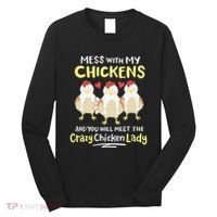 Backyard Crazy Chicken Lady Wo Farmer Long Sleeve Shirt thumb 0