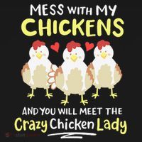 Backyard Crazy Chicken Lady Wo Farmer Apron thumb 3