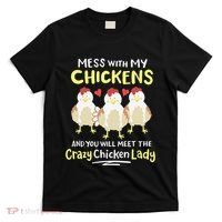 Backyard Crazy Chicken Lady Wo Farmer T-Shirt thumb 0