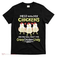 Backyard Crazy Chicken Lady Wo Farmer T-Shirt thumb 0