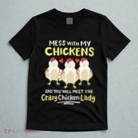 Backyard Crazy Chicken Lady Wo Farmer T-Shirt thumb 5