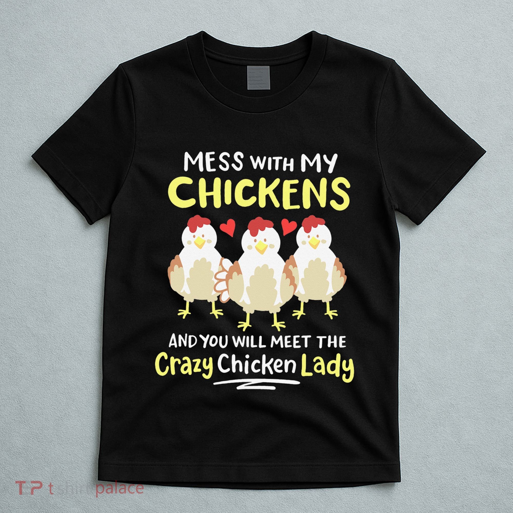 Backyard Crazy Chicken Lady Wo Farmer T-Shirt