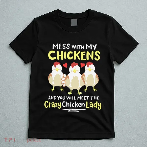 Backyard Crazy Chicken Lady Wo Farmer T-Shirt