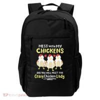 Backyard Crazy Chicken Lady Wo Farmer Backpack thumb 0