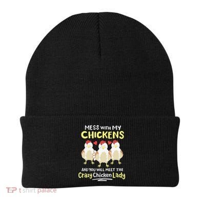 Backyard Crazy Chicken Lady Wo Farmer Beanie
