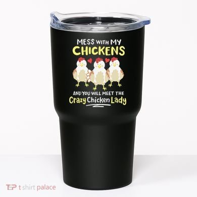 Backyard Crazy Chicken Lady Wo Farmer Tumbler