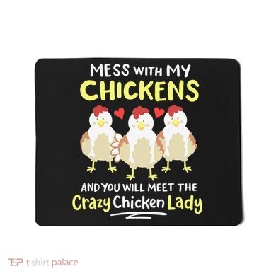 Backyard Crazy Chicken Lady Wo Farmer Mousepad
