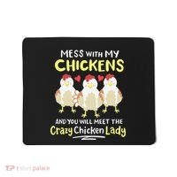 Backyard Crazy Chicken Lady Wo Farmer Mousepad thumb 0