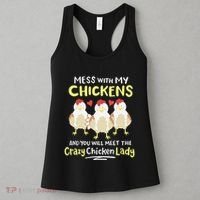 Backyard Crazy Chicken Lady Wo Farmer Women's Tank Top thumb 3