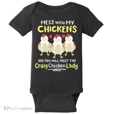 Backyard Crazy Chicken Lady Wo Farmer Baby Bodysuit