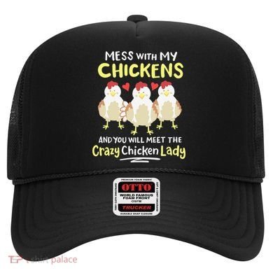 Backyard Crazy Chicken Lady Wo Farmer Hat