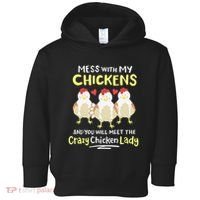 Backyard Crazy Chicken Lady Wo Farmer Toddler Hoodie thumb 0